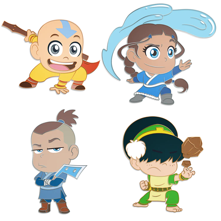 Team Avatar 4-Pack Pin Set