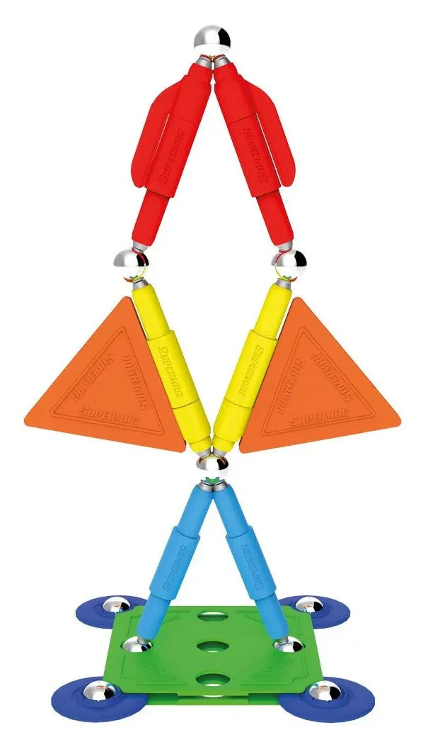 Tinamiri Supermag - Multicolor 30 - Magnetic Building Set, Educational construction fun, 30 piece set, Magnet Toys, 0650 - Image 7