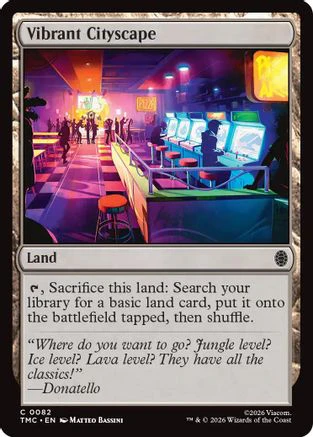 Vibrant Cityscape (TMC-082) - Commander: Teenage Mutant Ninja Turtles Foil
