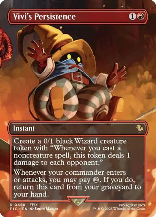 Vivi's Persistence (Borderless) (FIC-458) - Commander: FINAL FANTASY Foil