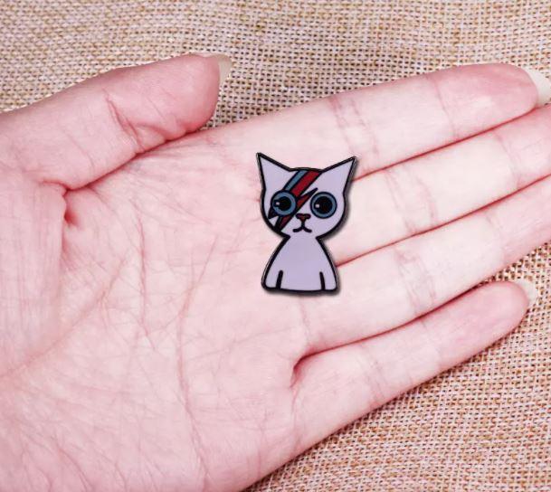Ziggy Stardust Kitty David Bowie Enamel Pins small, durable, high quality accessories - Image 4